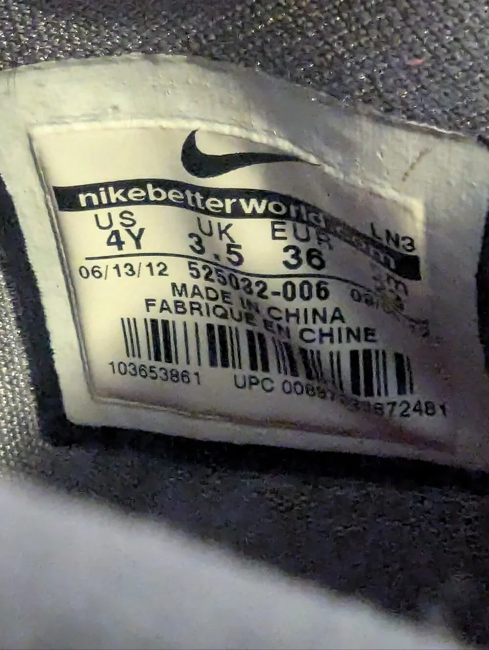 Girls Nike Zoom Hyperfuse Basketball/Fashion Sneaker Size 4 Youth Pink & Gray - Picture 7 of 12
